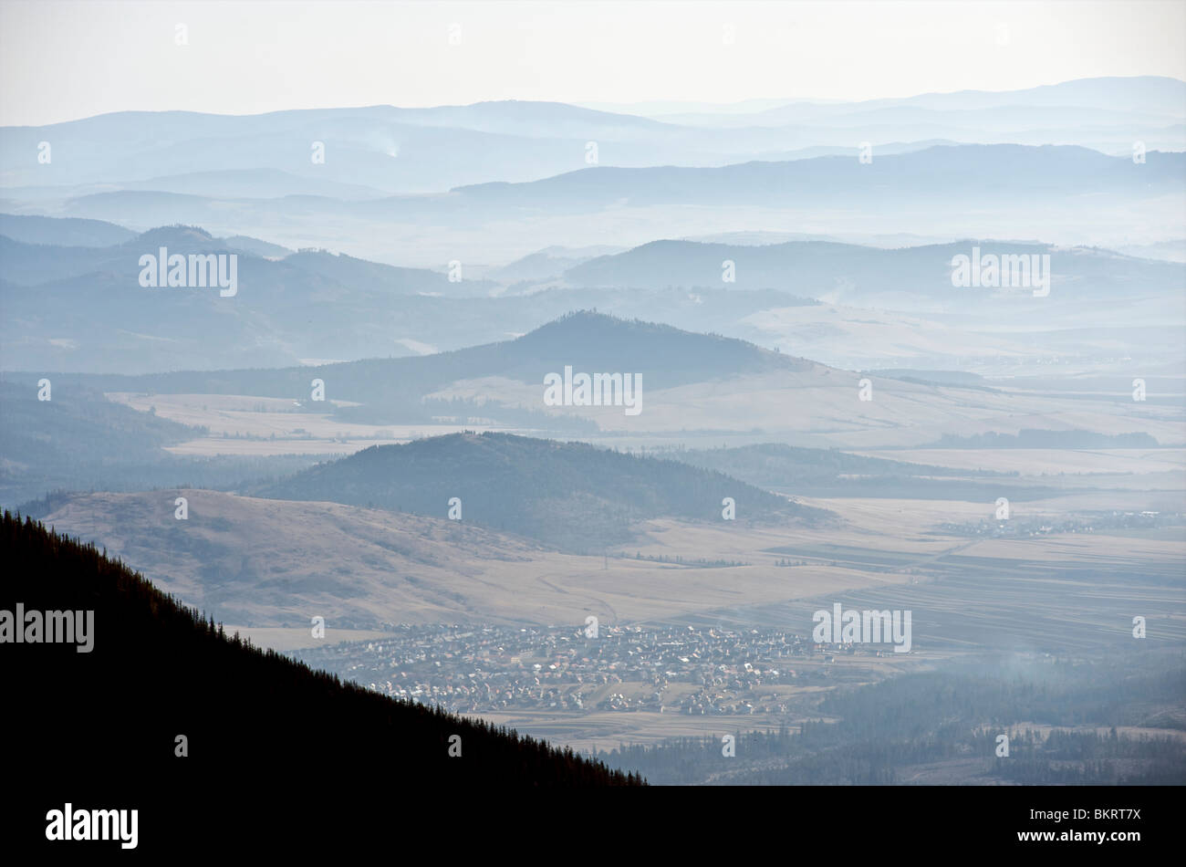 Slovakia, view from Lomnica Stock Photo