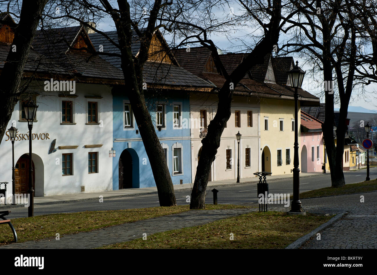 Slovakia, the historical centre of Poprad Stock Photo