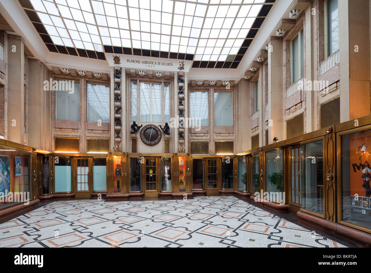 interior lobby of Adria Palace, Prague, Czech Republic Stock Photo - Alamy