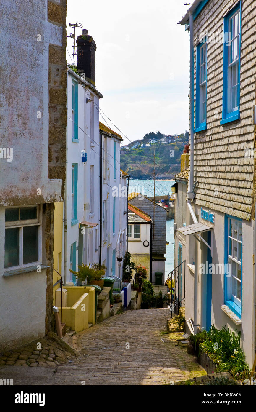 Fishermans Cottages and Holiday homes in St Ives Cornwall Stock Photo Alamy