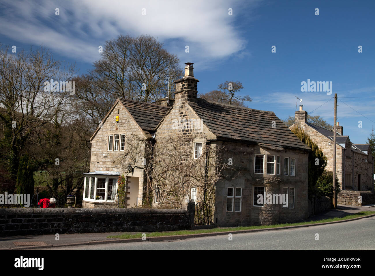 Traditional house in Grindleford Derbyshire Peak District England