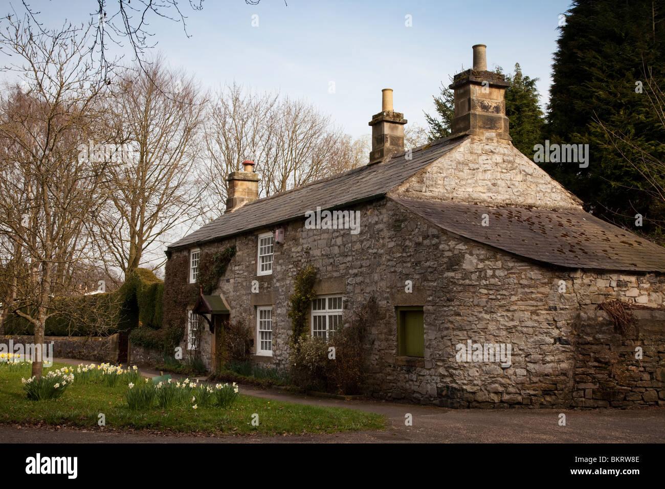 Ashford in the Water a small village in the Derbyshire Peak District England United Kingdom