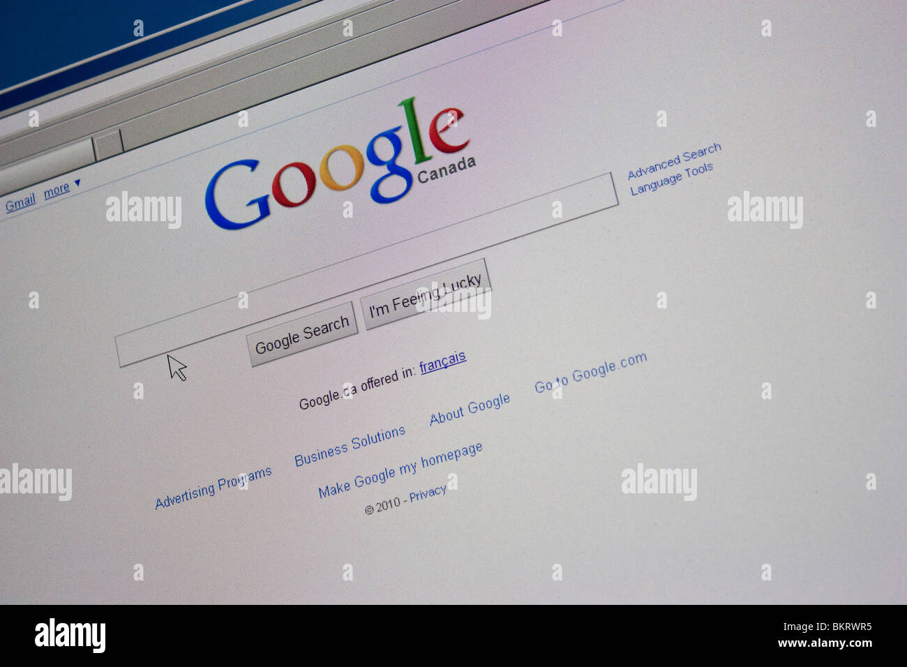 google logo computer screen search engine seo Stock Photo Alamy