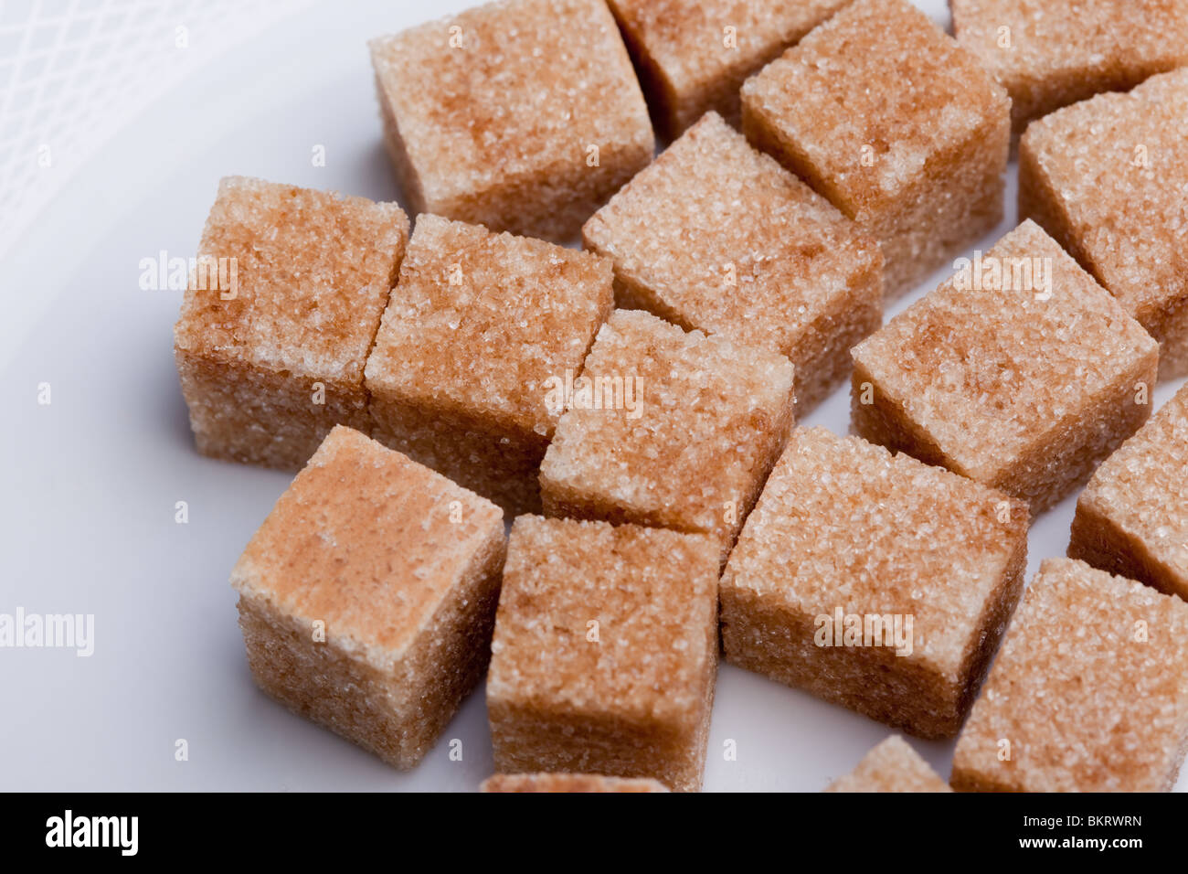Brown sugar cubes Stock Photo Alamy
