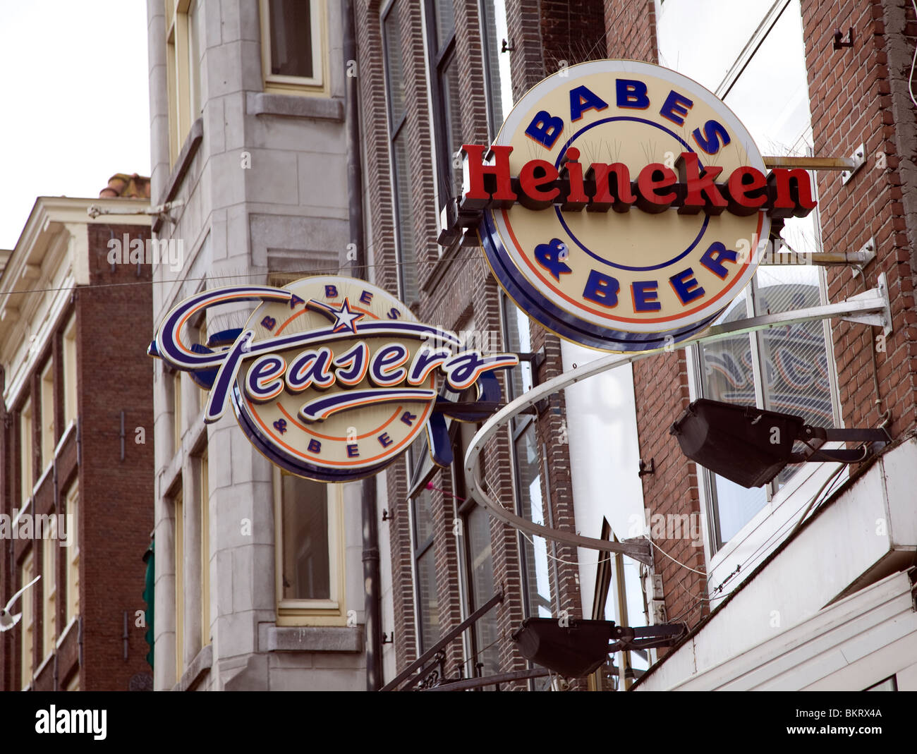 Heineken beer bar pub sign, Amsterdam, Netherlands Stock Photo Alamy