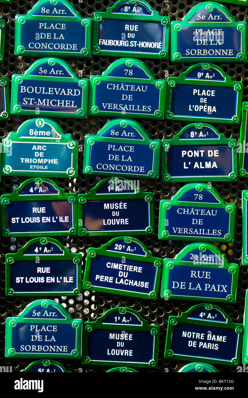 SOUVENIRS OF PARIS, FRANCE Stock Photo