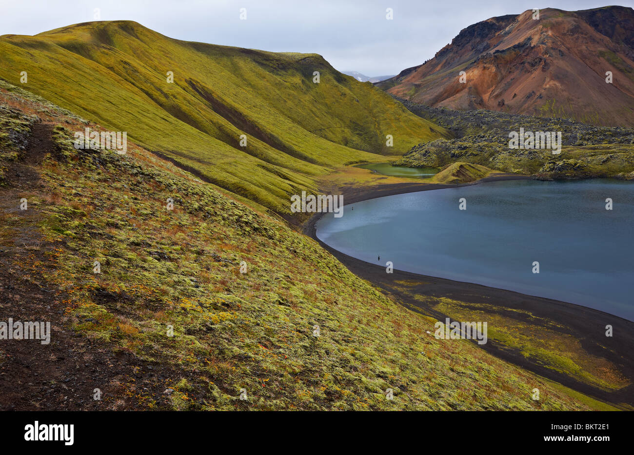 Crater Lake In Landmannalaugar Area Fjallabak Nature Reserve Iceland crater-lake-in-landmannalaugar-area-fjallabak-nature-reserve-iceland