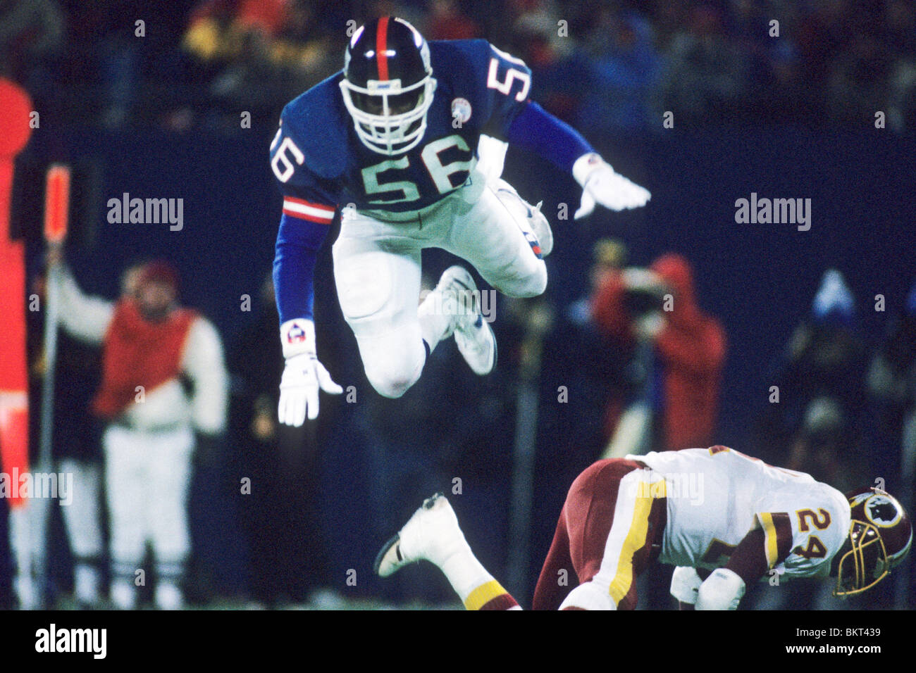 Lawrence Taylor, New York Giants during a game in 1987 against the
