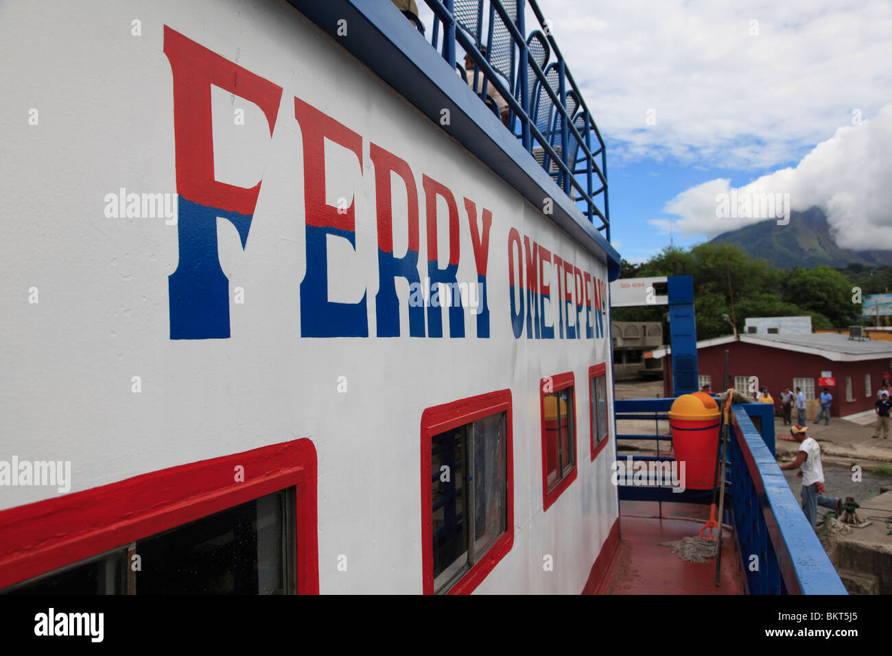 Ferry, Isla de Ometepe, Ometepe Island, Lake Nicaragua, Nicaragua, Central America  Stock Photo