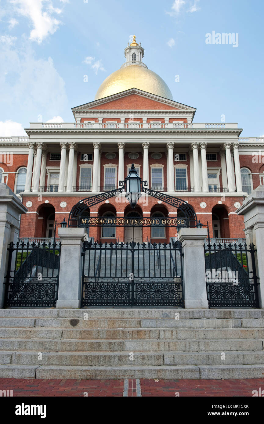 The Massachusetts State House In Boston, MA, USA Stock Photo