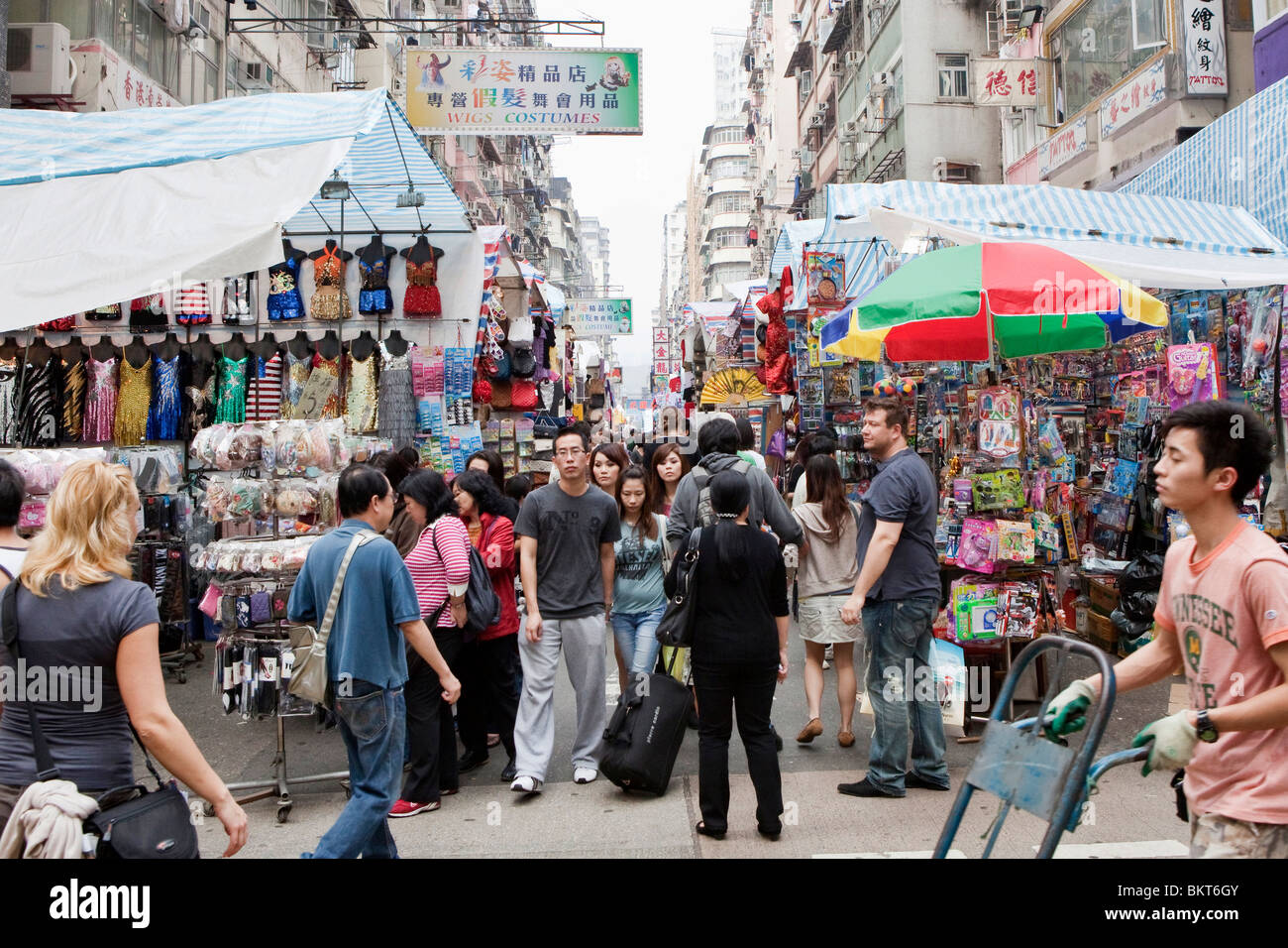 Outdoor Market in Hong Kong (Specifically The Ladies Market in Mong Kok
