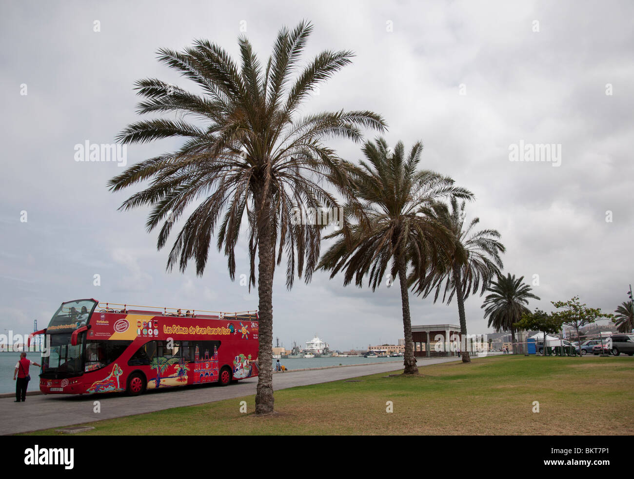 City Sightseeing Tour Bus in Las Palmas, Gran Canaria. Stock Photo