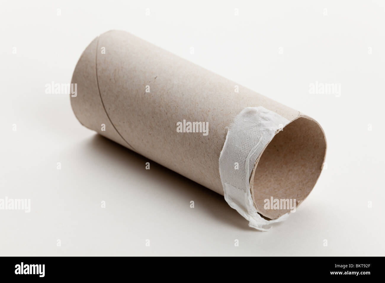 Empty Toilet Paper Roll close up Stock Photo Alamy