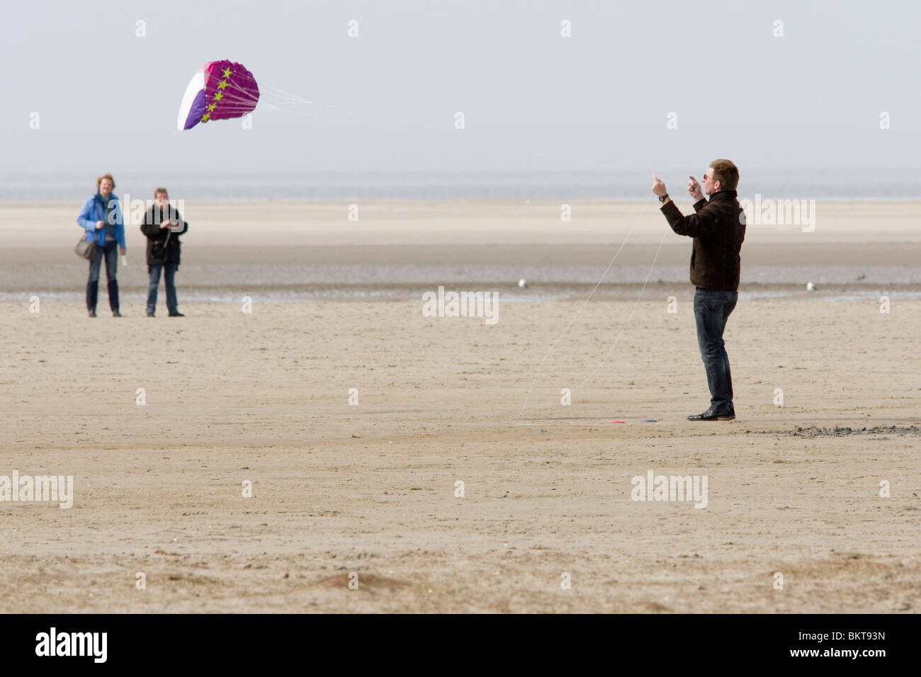 Kite on the beach Stock Photo