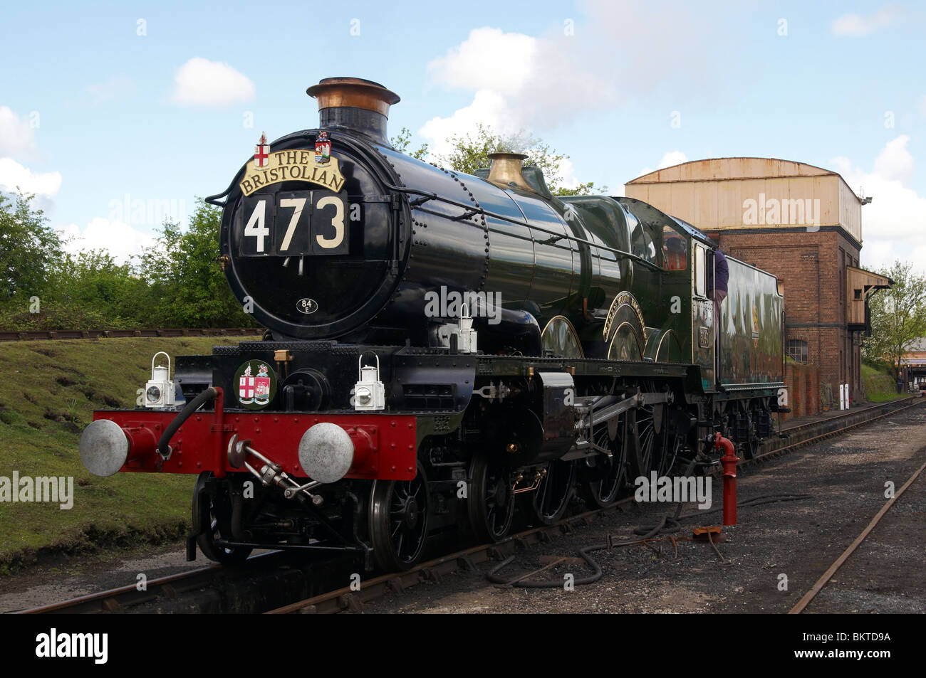 Great Western Railway 175 (GWR175) celebration of 175th anniversary of the founding of the GWR. Didcot Railway Centre. Stock Photo