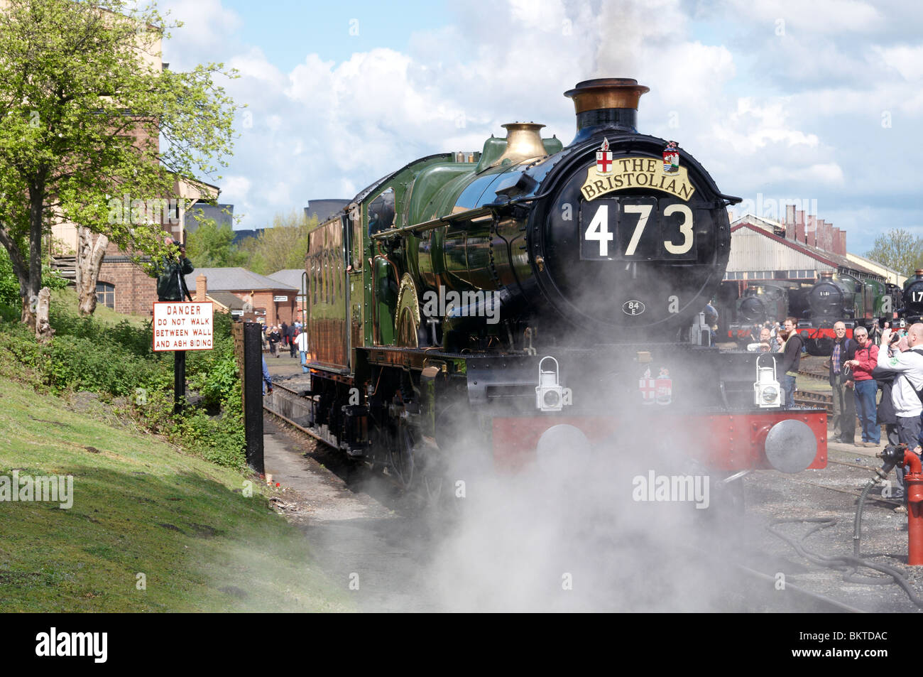 Great Western Railway 175 (GWR175) celebration of 175th anniversary of the founding of the GWR. Didcot Railway Centre. Stock Photo