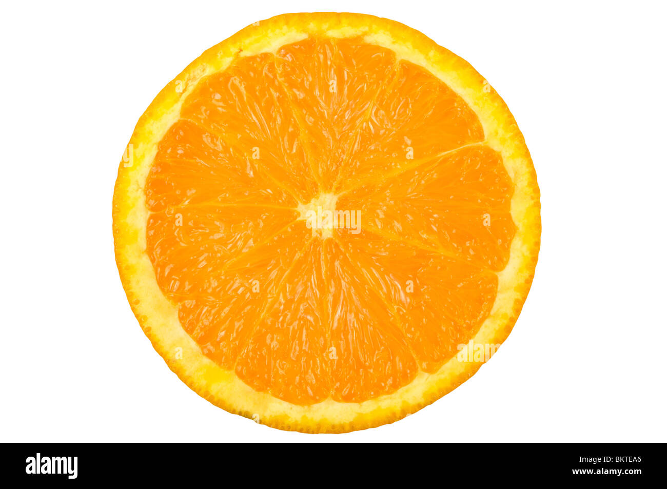 Orange cut in half with orange hi-res stock photography and images - Alamy