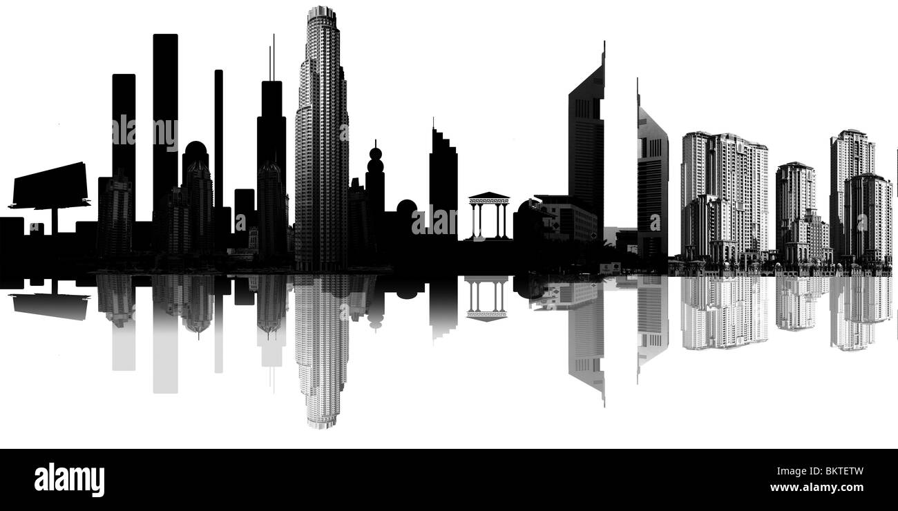 Black city hi-res stock photography and images - Alamy