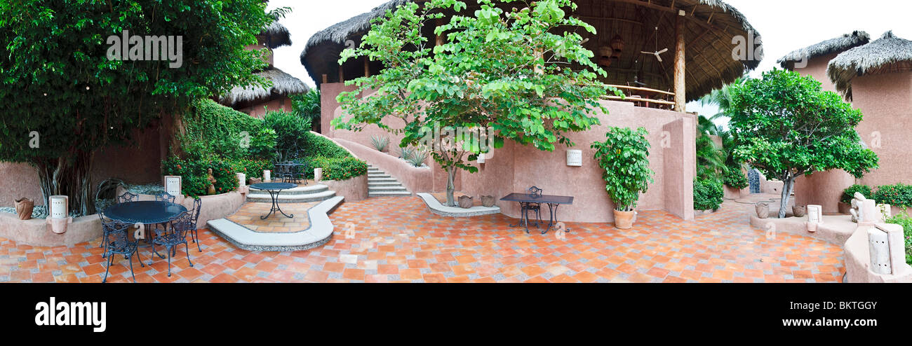 ZIHUATANEJO, Mexico - La Casa Que Canta luxury resort at Zihuatanejo, Mexico Stock Photo