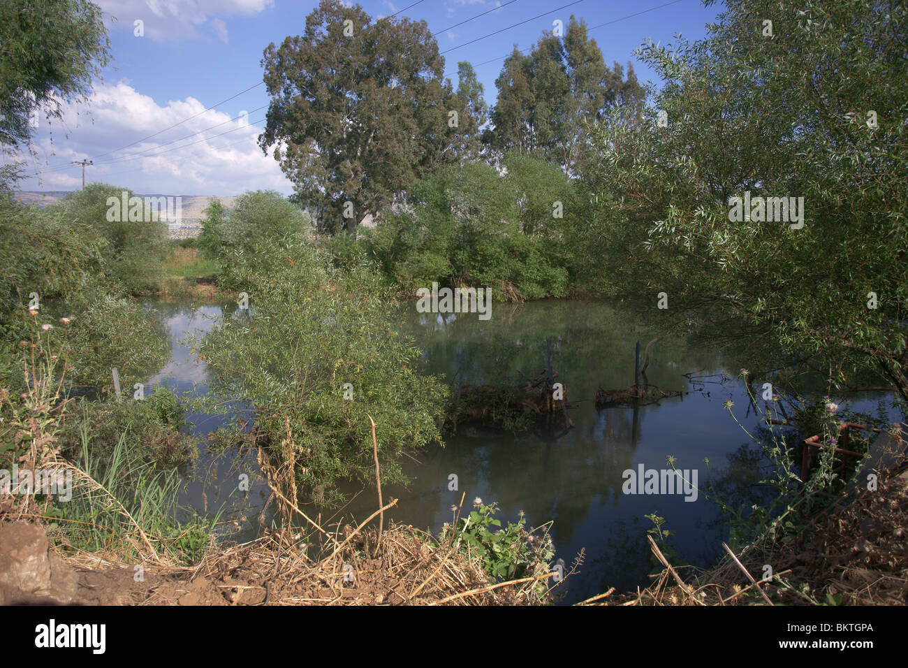 diversion of the Jordan River Stock Photo Alamy