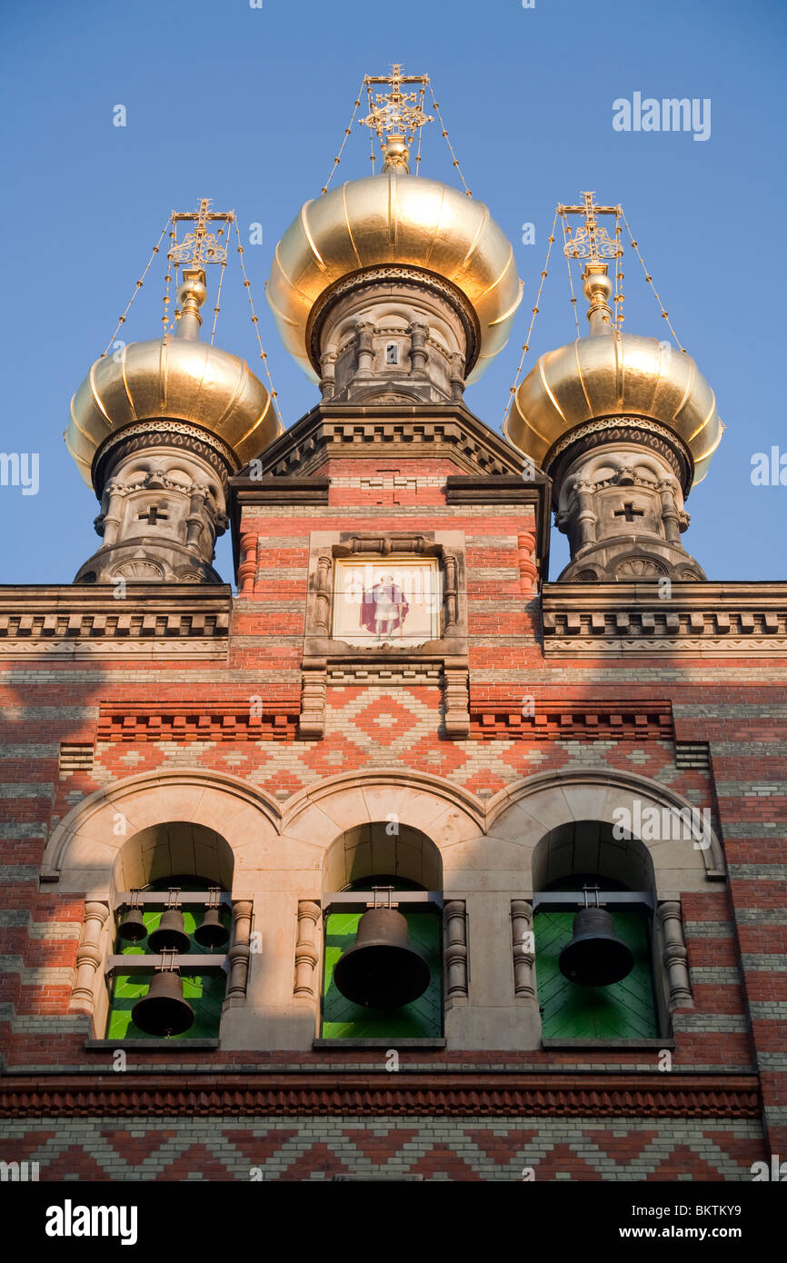 Russian Orthodox Alexander Nevsky Church, Copenhagen Stock Photo