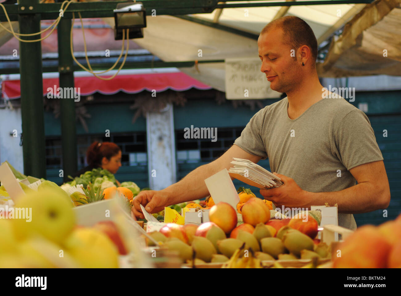 Fruit in a food market in Venice, Italy Stock Photo