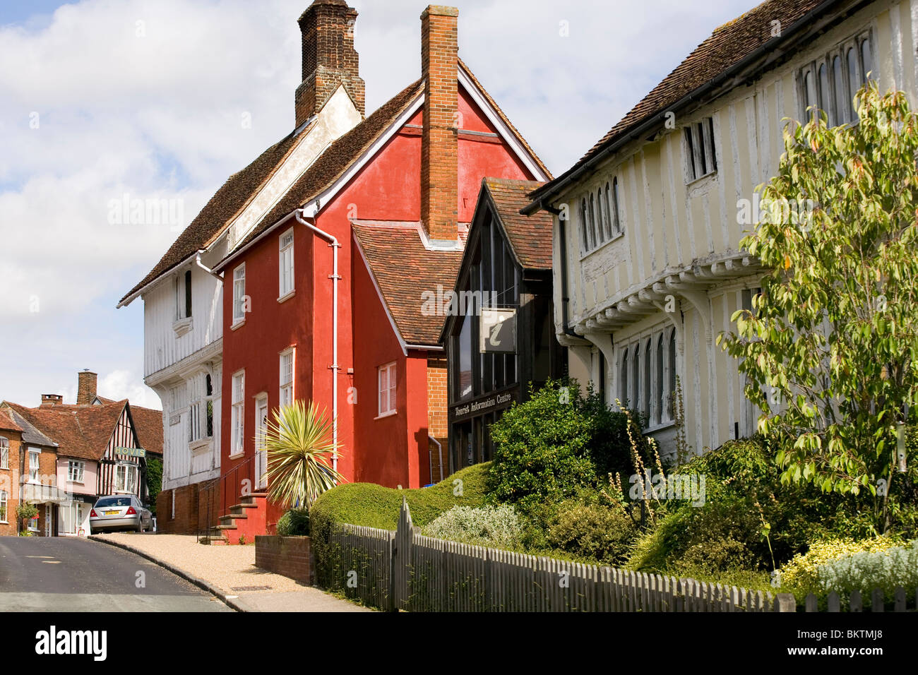 Houses at the top of Lady Street in Lavenham, Suffolk Stock Photo Alamy