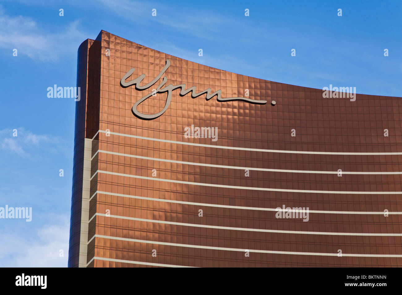 The exterior of the WYNN HOTEL and CASINO - LAS VEGAS, NEVADA Stock Photo