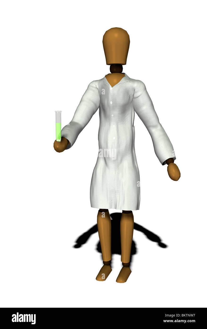 mannequin with labcoat Stock Photo