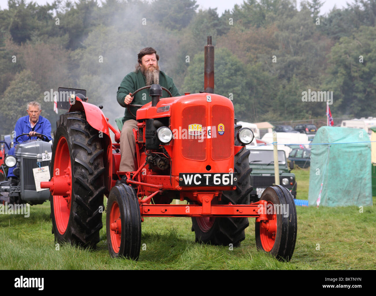A vintage tractor at the Cromford Steam Rally, Derbyshire, England, U.K