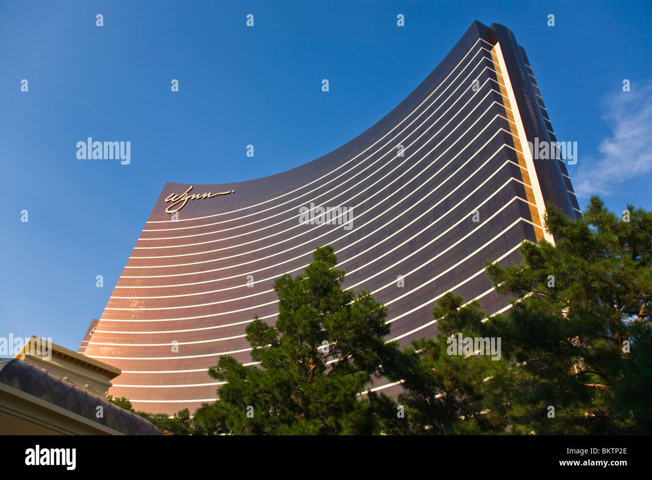The exterior of the WYNN HOTEL and CASINO - LAS VEGAS, NEVADA Stock Photo