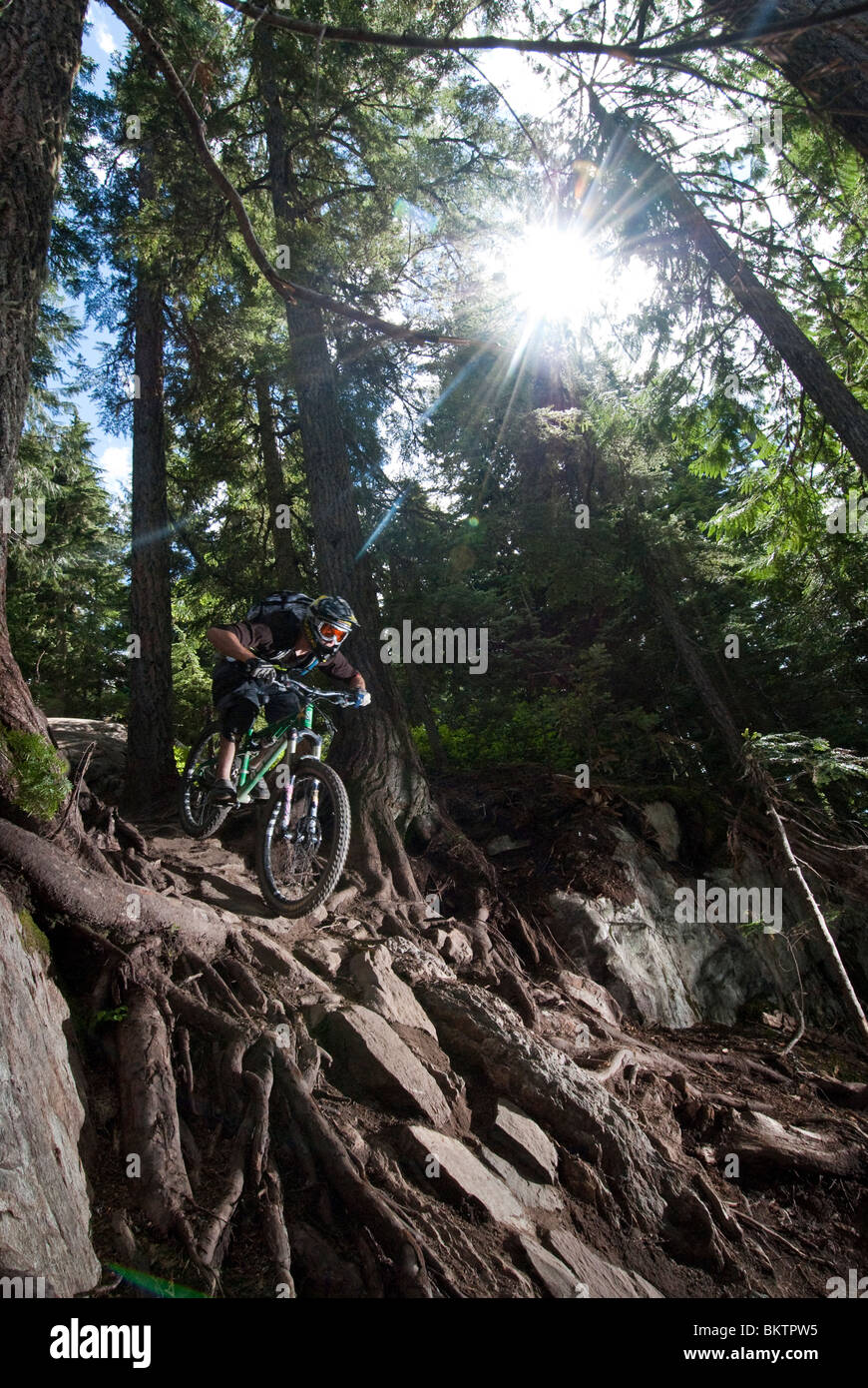 Downhill Mountain Biking in the world famous Whistler Bike Park in