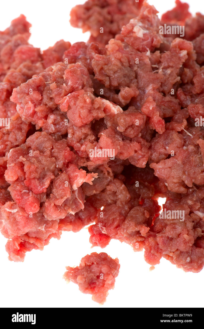 object on white - food minced meat Stock Photo
