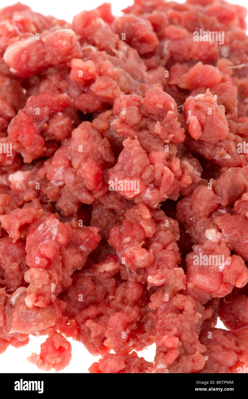 object on white - food minced meat Stock Photo