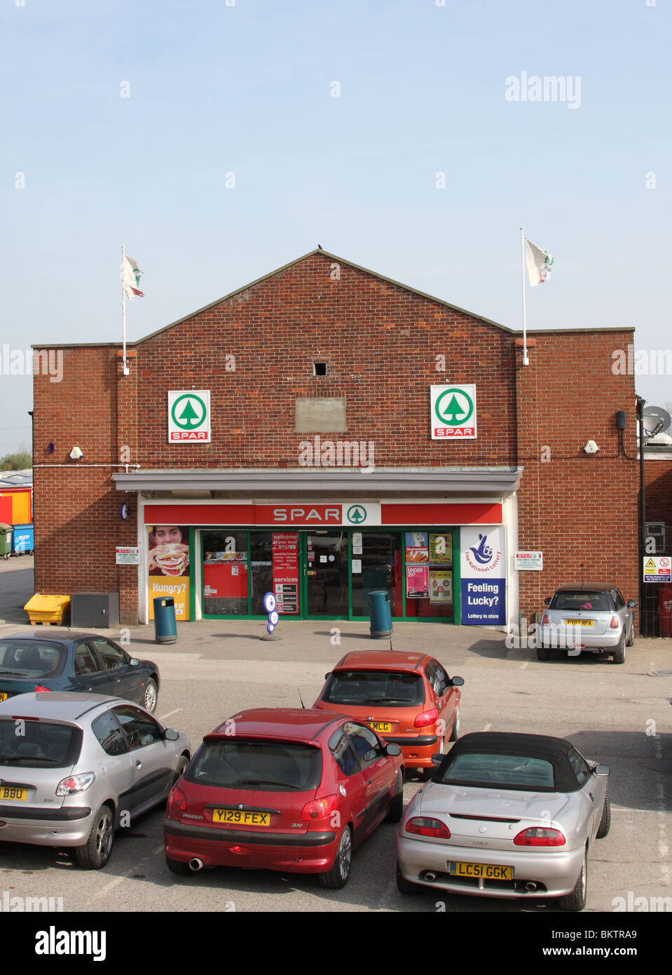 A Spar convenience store in a U.K. town. Stock Photo