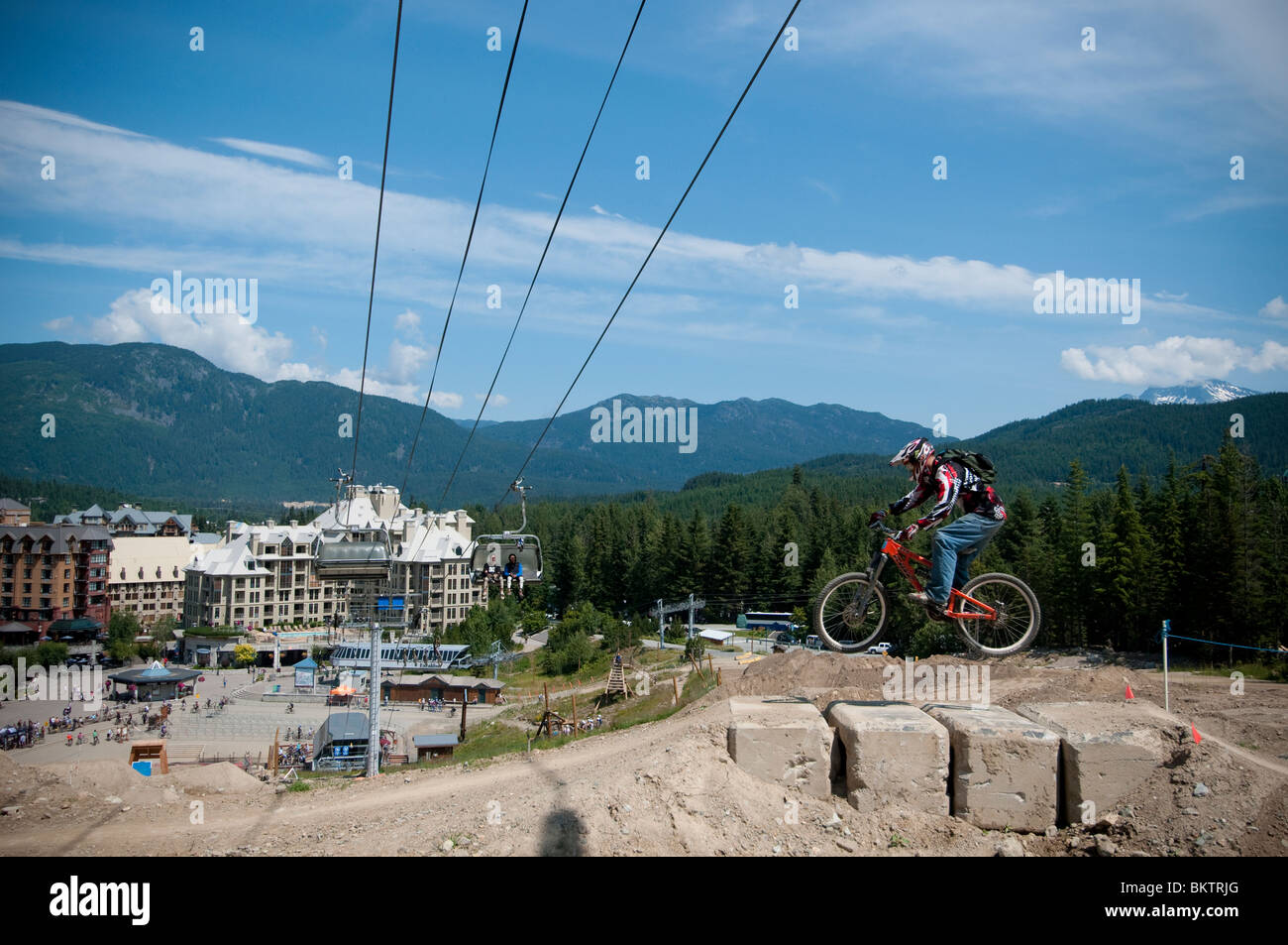 Downhill Mountain Biking in the world famous Whistler Bike Park in