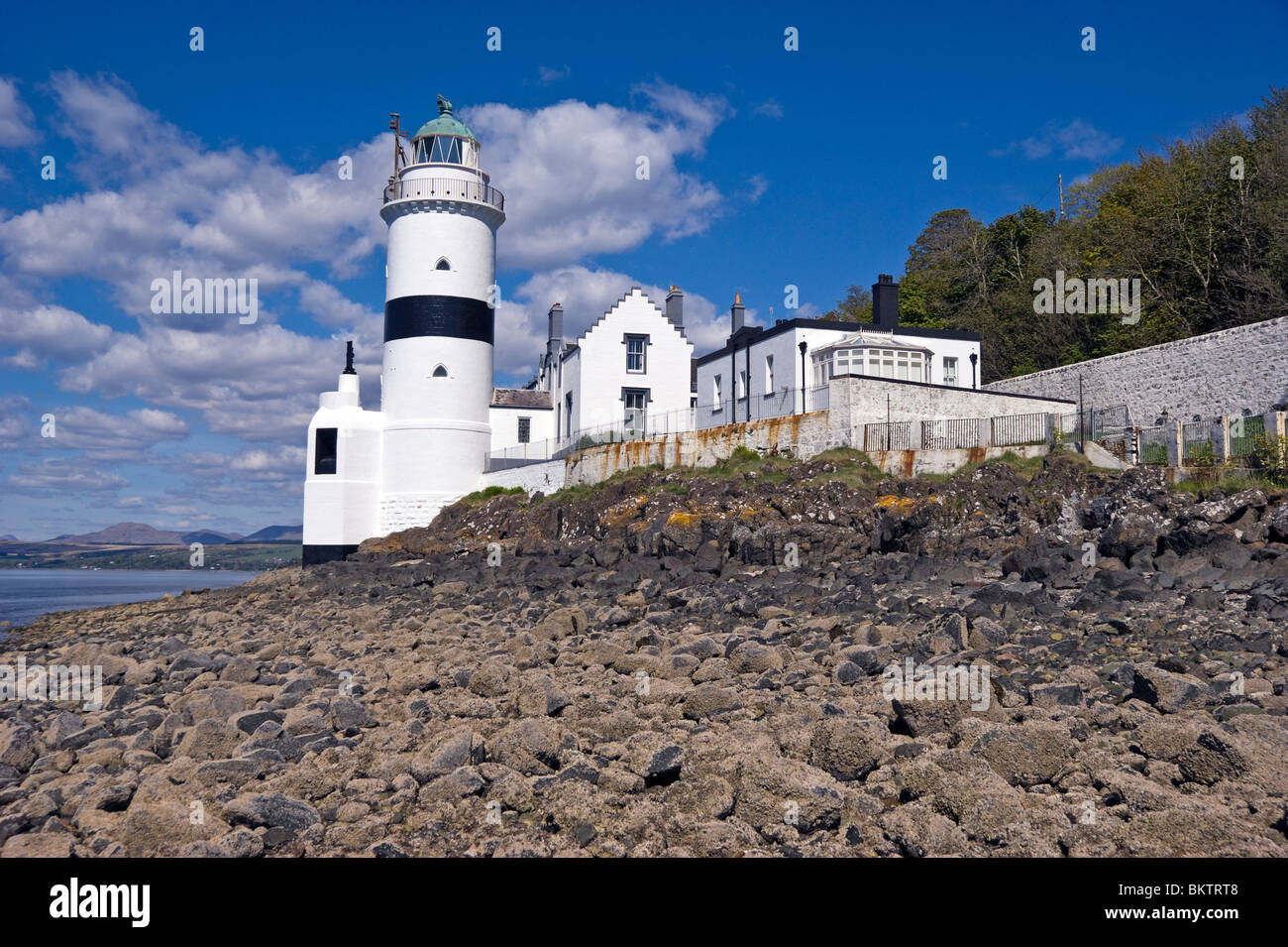 The famous Cloch lighthouse at Cloch Point south of Gourock on the