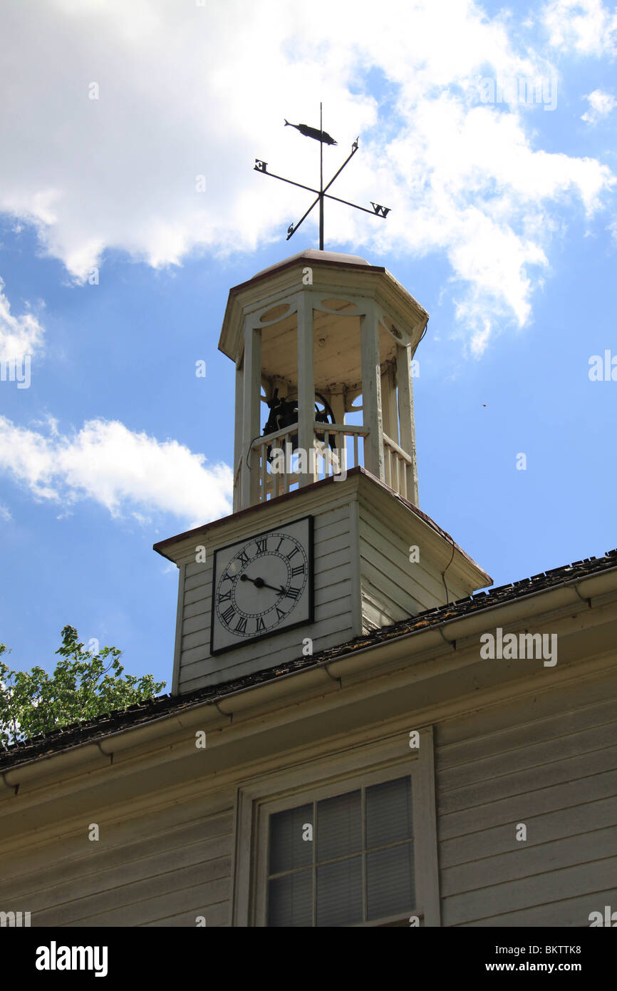 Clock tower and weather vane at the Ephrata Cloisters in Lancaster
