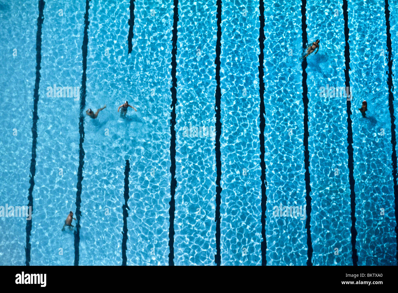 people in the swimming pool Stock Photo