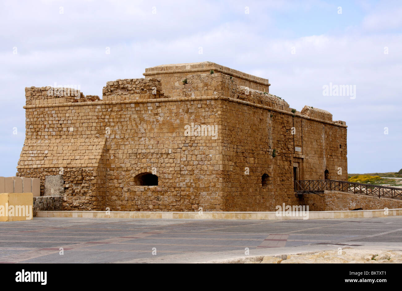 PAPHOS CASTLE ON THE ISLAND OF CYPRUS. EUROPE. Stock Photo