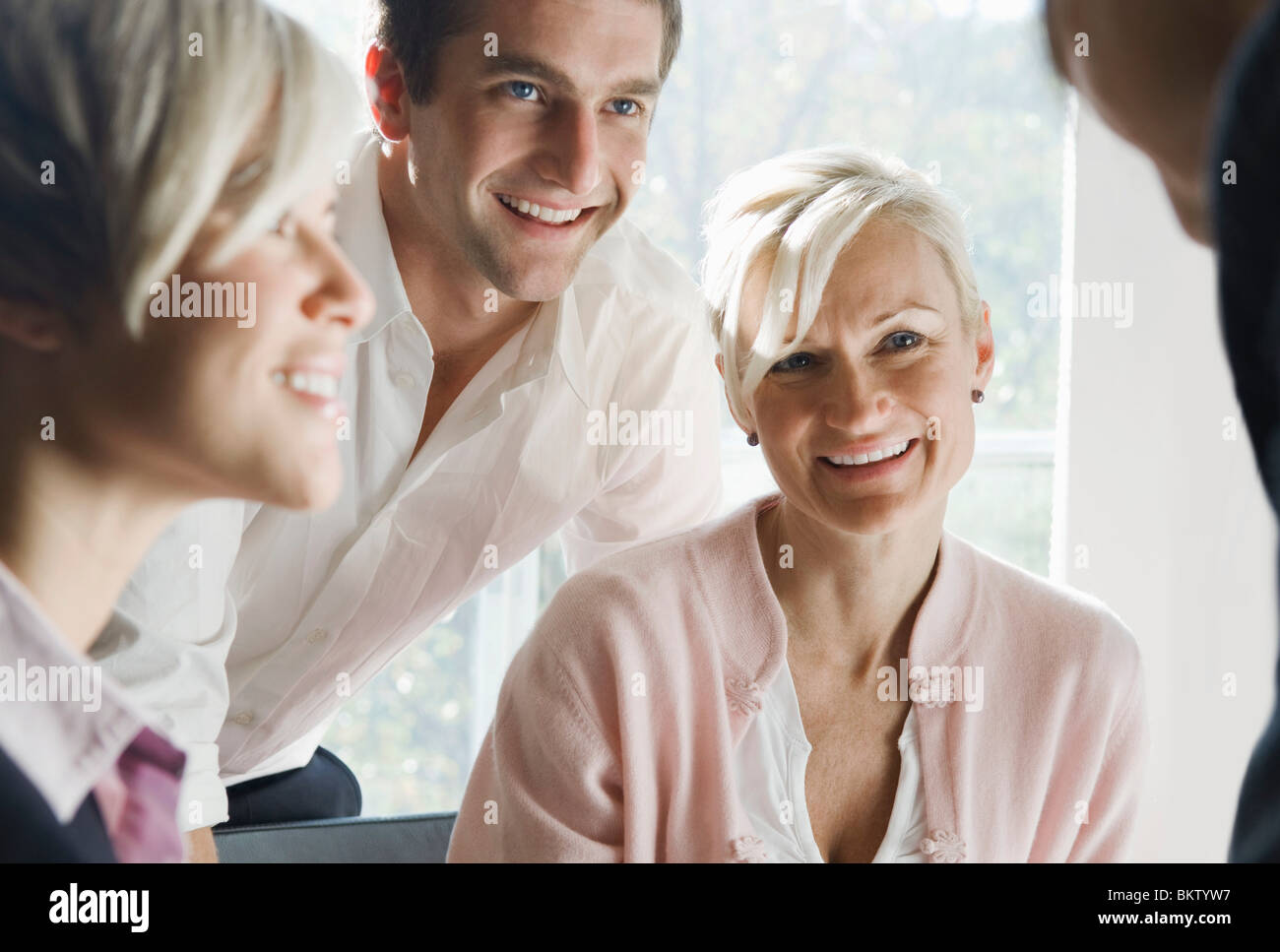Happy colleagues Stock Photo