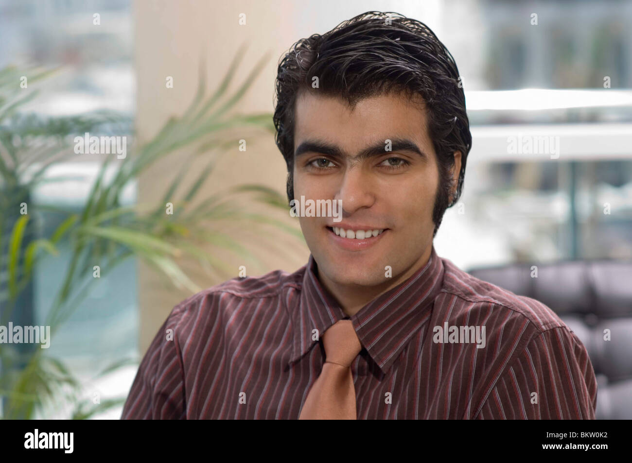 Businessman smiling in office, portrait Stock Photo - Alamy