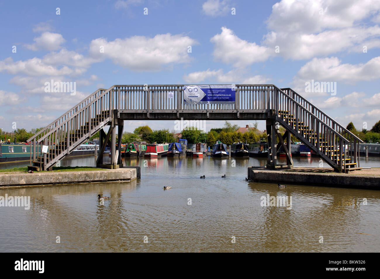 Trinity Marina on the Ashby Canal, Hinckley, Leicestershire, England