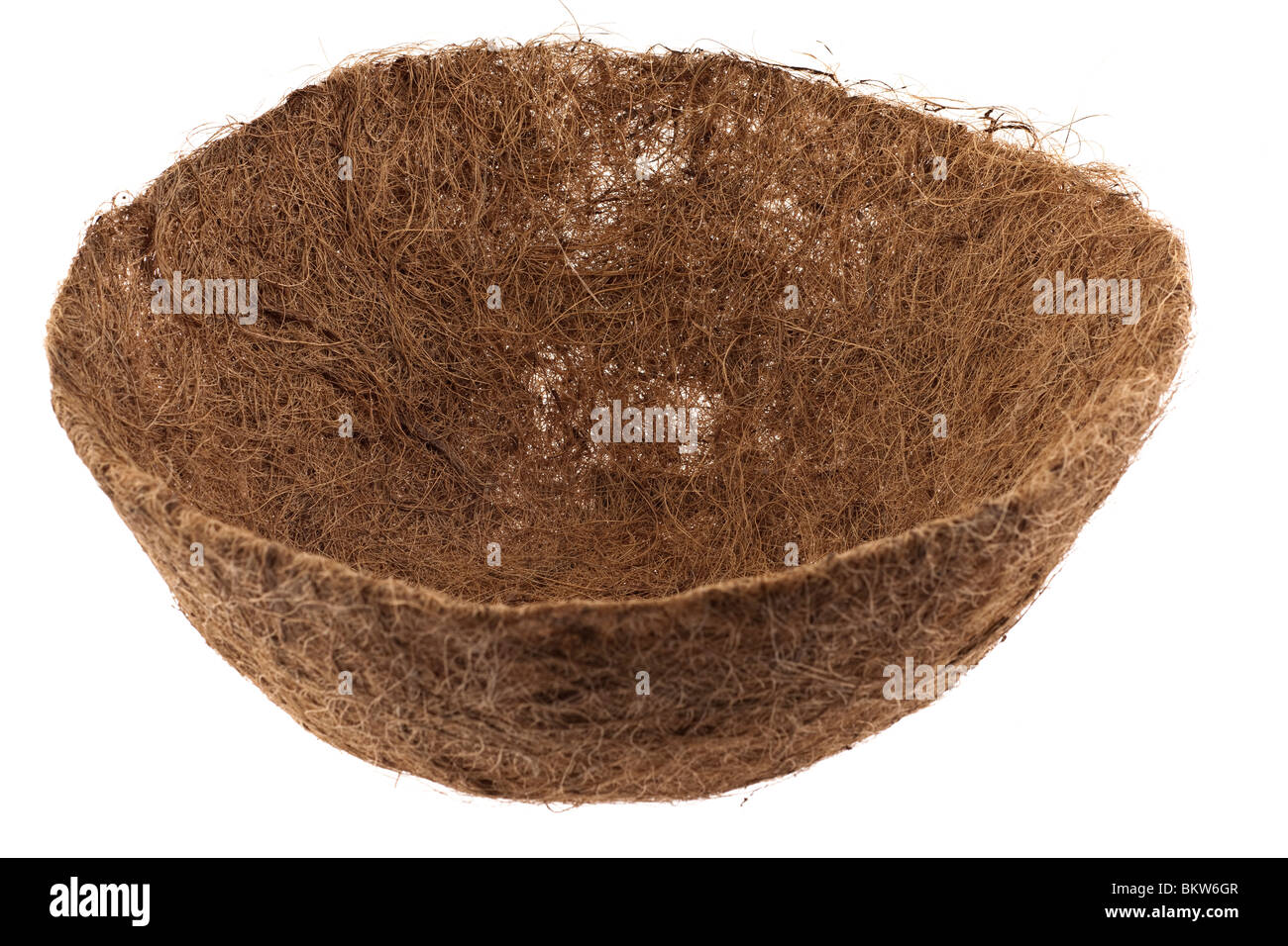 14 inch coco hanging basket liner Stock Photo
