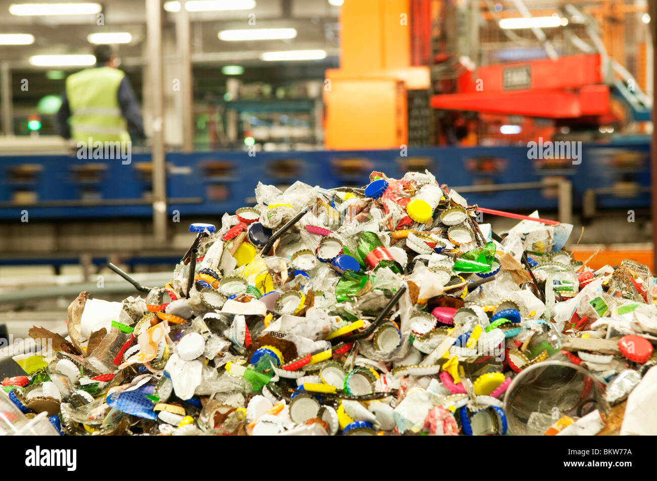 Litter and capsules Stock Photo