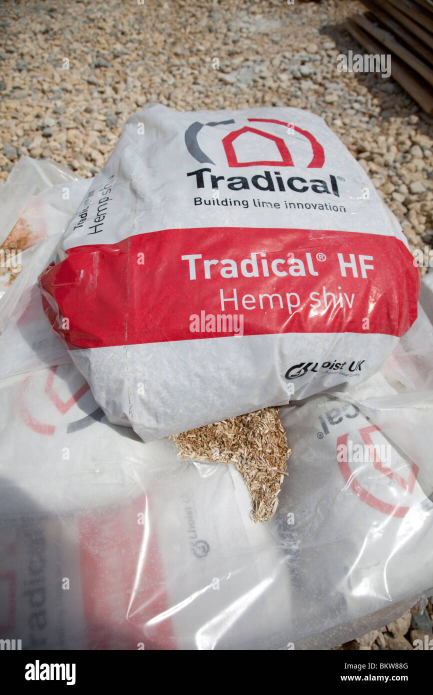 Bales of Tradical Hemp shiv for environmentally friendly building