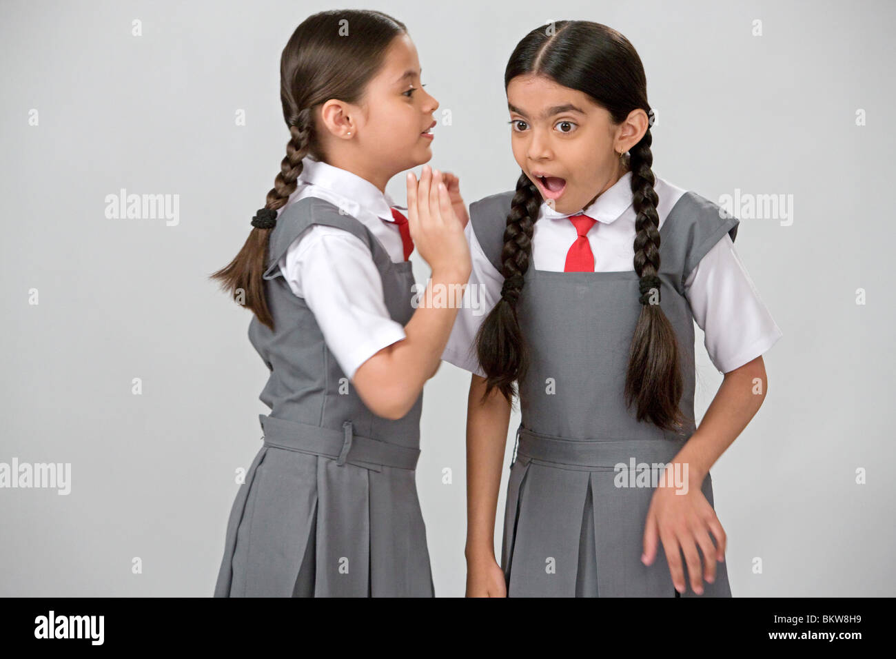 Indian children wearing school uniform hi-res stock photography and ...