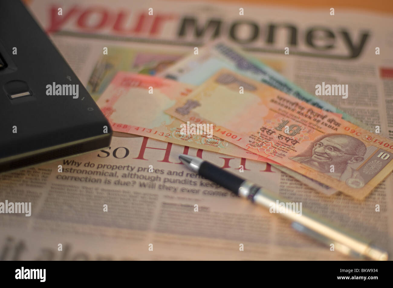 Rupees calculator hi-res stock photography and images - Alamy