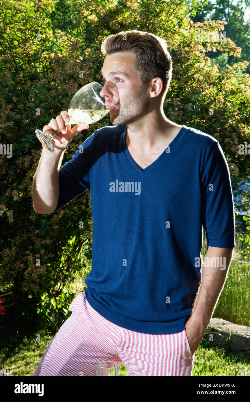 Man drinking Stock Photo Alamy
