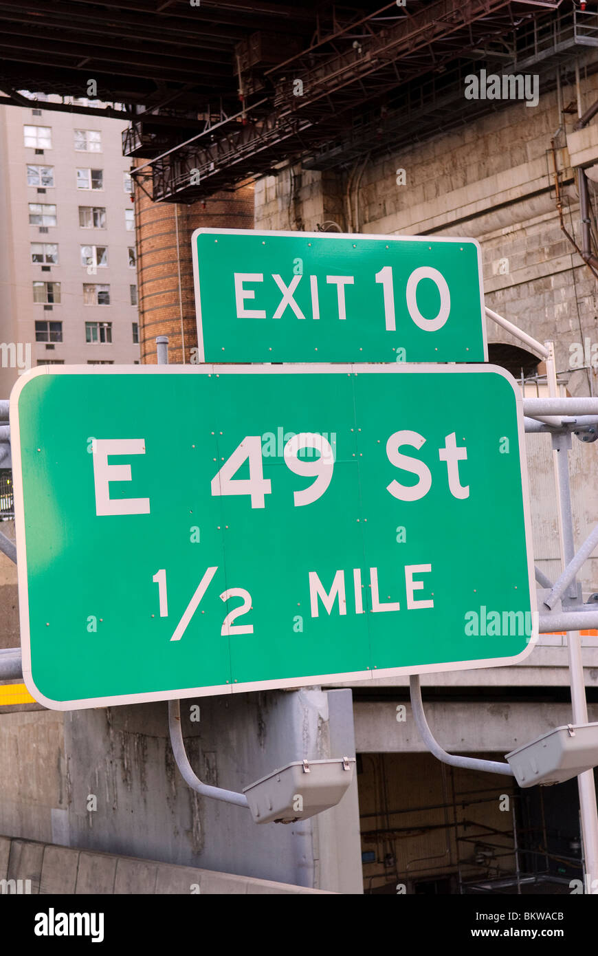 The Franklin D. Roosevelt East River Drive, New York City Stock Photo